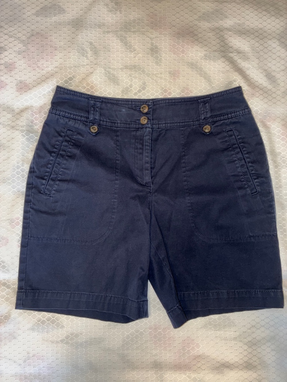 Talbots Navy Shorts Size 4 EUC